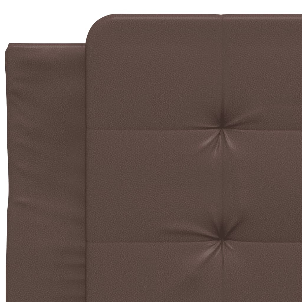 Hoofdbordkussen Kunstleer Bruin 90cm - 50% Korting!