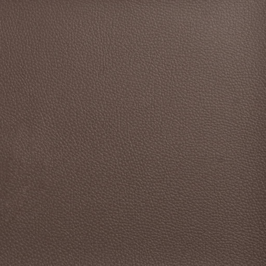 Hoofdbordkussen Kunstleer Bruin 90cm - 50% Korting!