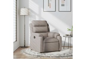 VidaXL Taupe Fauteuil, Verstelbaar - 54% Korting!