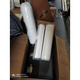 Driezitsbank 180 cm stof donkergrijs - 76% Korting!