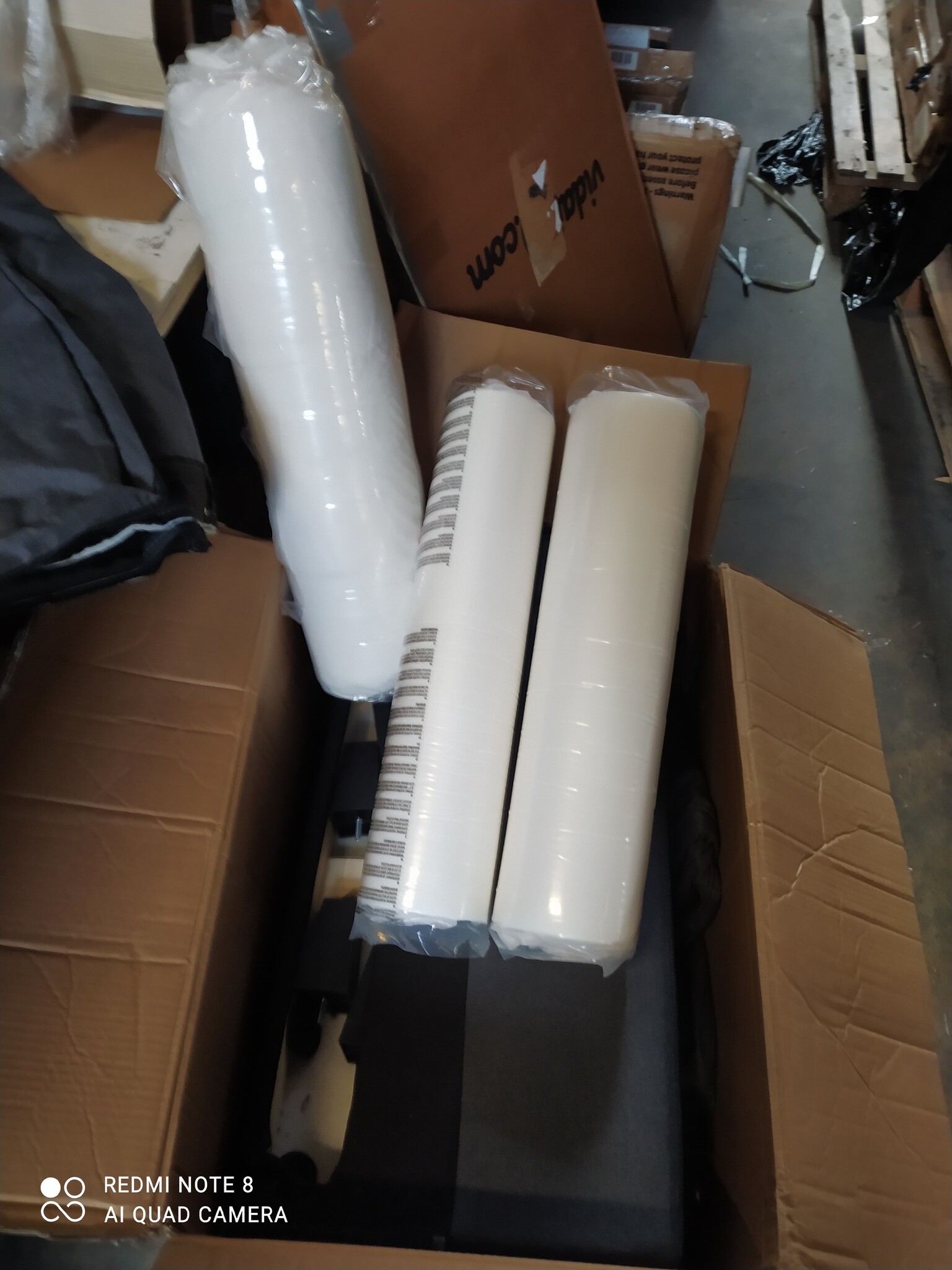 Driezitsbank 180 cm stof donkergrijs - 76% Korting!