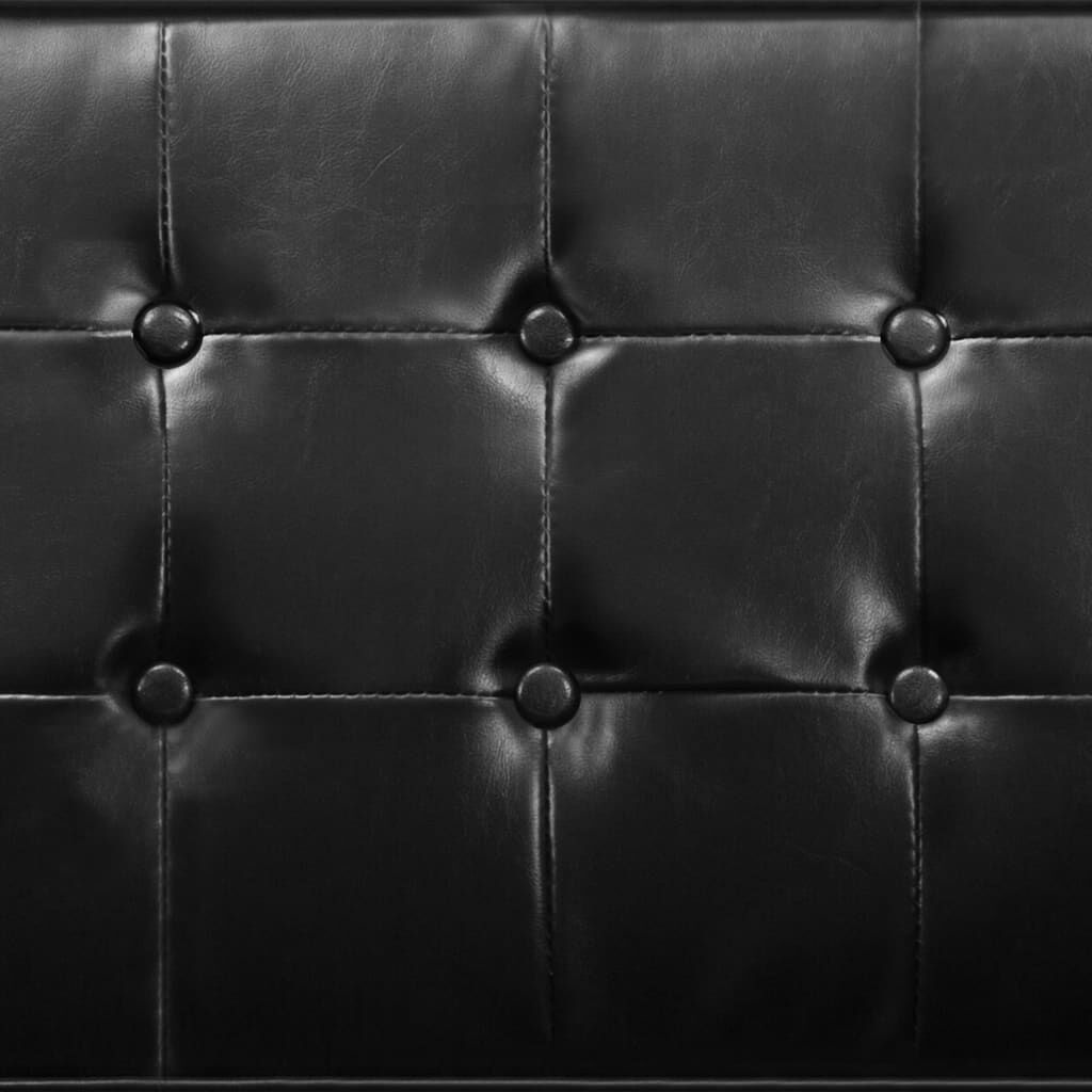 VidaXL Fauteuil Kunstleer Zwart - 73% Korting!