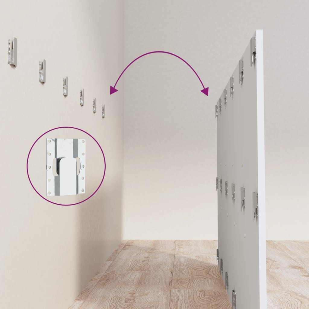 vidaXL Hoofdbord 200 cm Wit Bewerkt Hout - 63% Korting