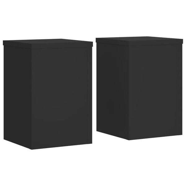 VidaXL Plantenstandaards (2 stuks) - Zwart Bewerkt Hout - 71% Korting!