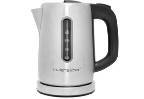 RVS Waterkoker 1L Zwart - 62% Korting