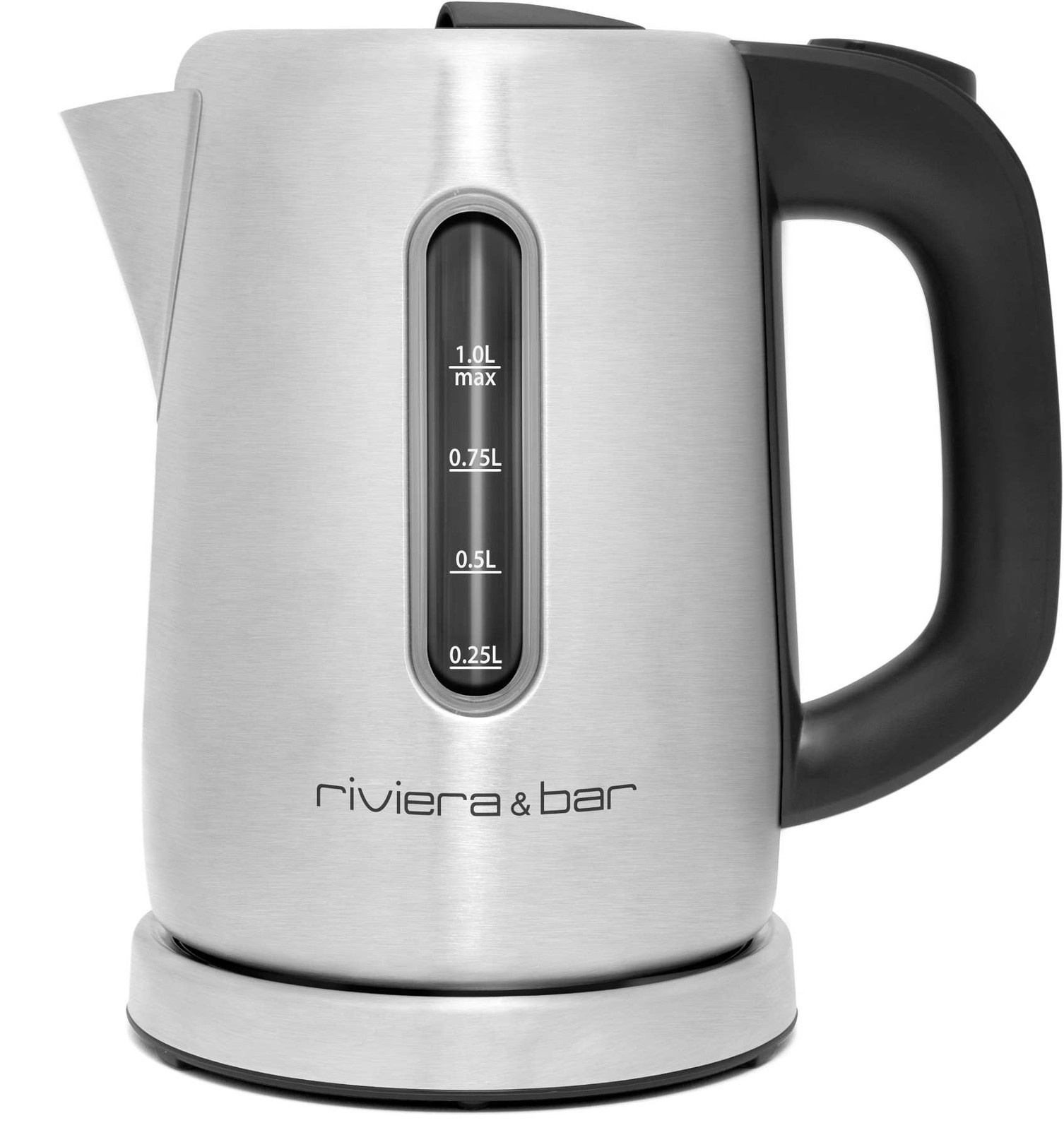 RVS Waterkoker 1L Zwart - 62% Korting