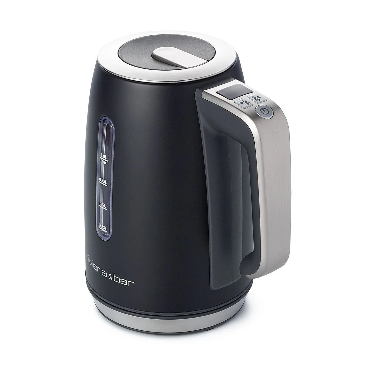 RVS Waterkoker 1L Zwart - 62% Korting