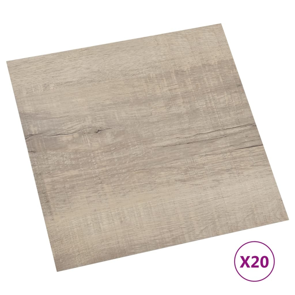 vidaXL PVC Vloerplanken Taupe (20 st.) - 62% Korting!