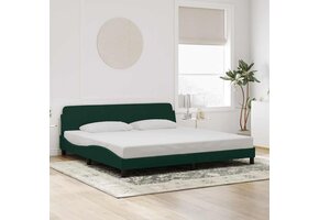 VidaXL Donkergroen Fluweel Bedframe 200x200cm (48% Korting)