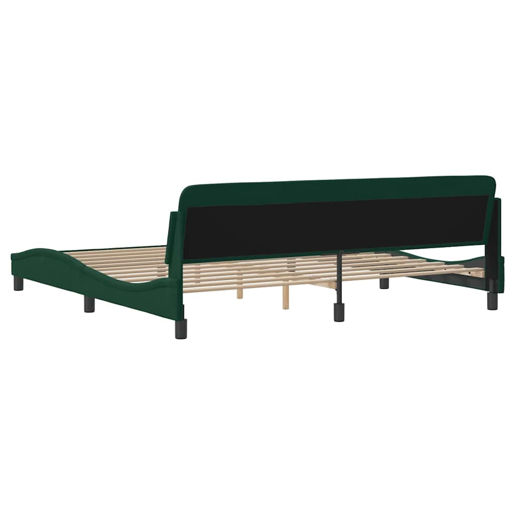 vidaXL Donkergroen Fluwelen Bedframe 200x200 cm - 43% Korting!