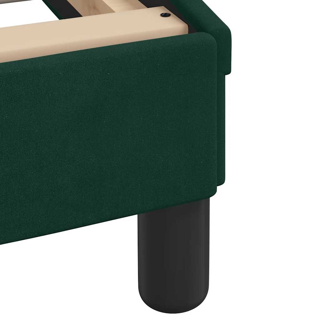 vidaXL Donkergroen Fluwelen Bedframe 200x200 cm - 43% Korting!