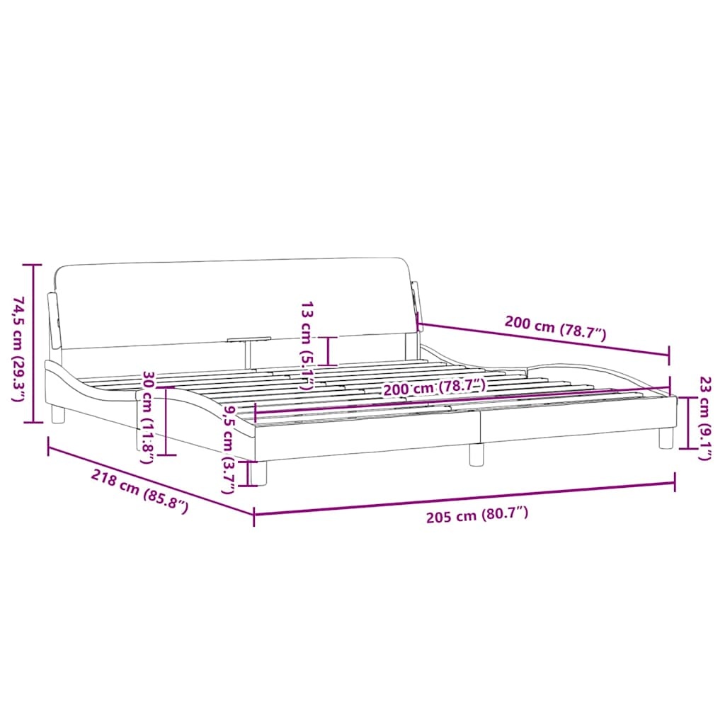 vidaXL Donkergroen Fluwelen Bedframe 200x200 cm - 43% Korting!
