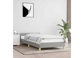 vidaXL Bedframe Lichtgrijs (100x200cm) - 60% Korting!