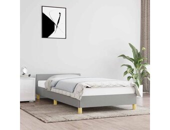 vidaXL Bedframe Lichtgrijs (100x200cm) - 60% Korting!