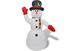 VidaXL Opblaasbare Sneeuwpop 240cm - 74% Korting!