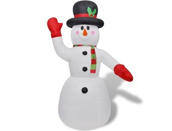 VidaXL Opblaasbare Sneeuwpop 240cm - 74% Korting!