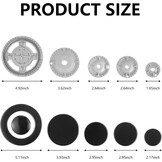 59% Korting: Gaskookplaat Afdekking & Branderkroon Set - Zinklegering