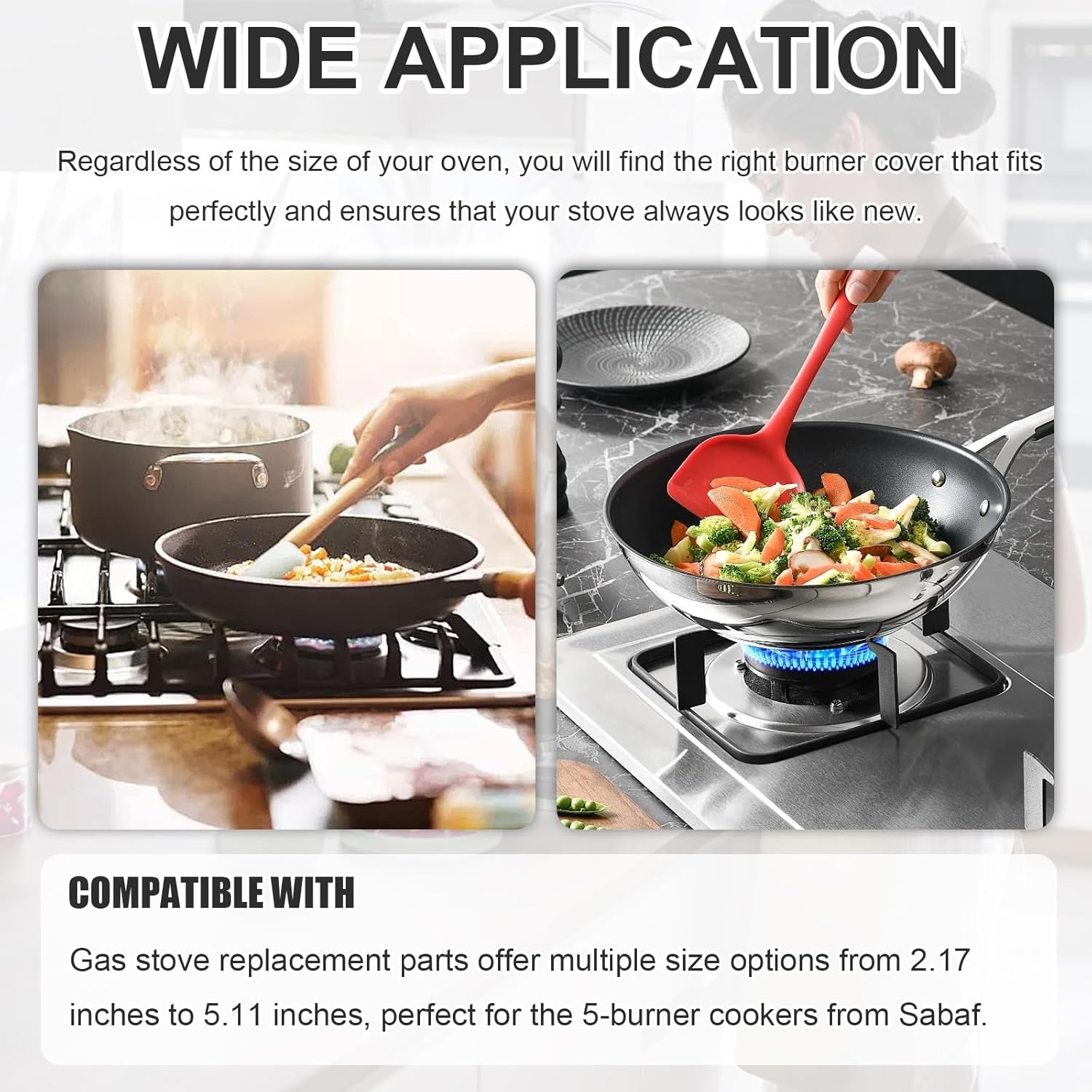 59% Korting: Gaskookplaat Afdekking & Branderkroon Set - Zinklegering