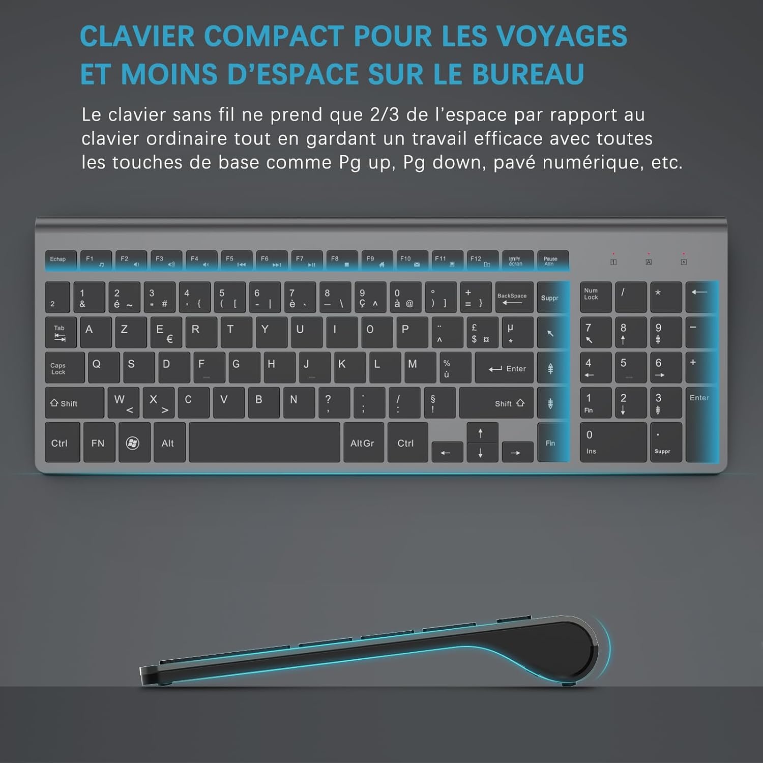 Draadloos AZERTY Toetsenbord & Muis Set - 63% Korting!