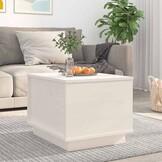 VidaXL Salontafel Grenenhout Wit - 40x50x35 cm (84% Korting!)