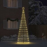 vidaXL LED Kerstboom 400cm Warmwit - 75% Korting!
