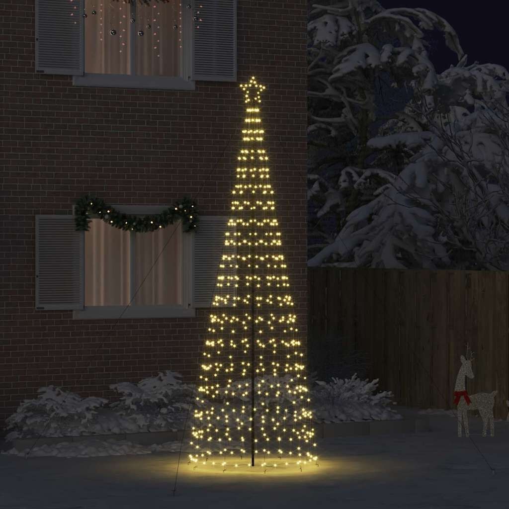 vidaXL LED Kerstboom 400cm Warmwit - 75% Korting!