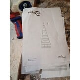 Moderne Metalen Kerstboom 210cm Zwart - 78% Korting!