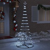 vidaXL LED Kerstboom Koudwit - 250cm - 52% Korting