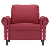 vidaXL Fauteuil Kunstleer Wijnrood - 76% Korting!