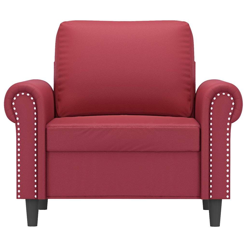 vidaXL Fauteuil Kunstleer Wijnrood - 76% Korting!