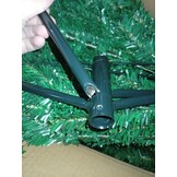 Kunstkerstboom 210 cm groen met scharnieren - 83% korting!