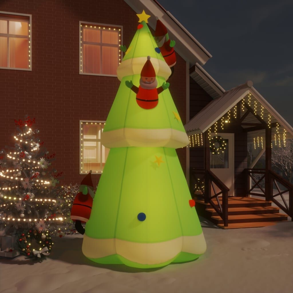 Opblaasbare Kerstboom met LED's - 500 cm - 61% Korting
