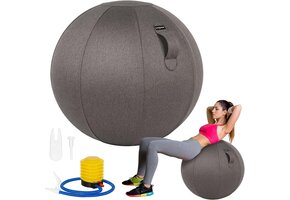 Ergonomische Zitzetel Bal (65 cm Grijs) - 57% Korting!