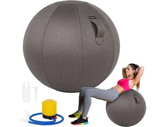Ergonomische Balstoel 65cm met Linnen Hoes - 52% Korting!