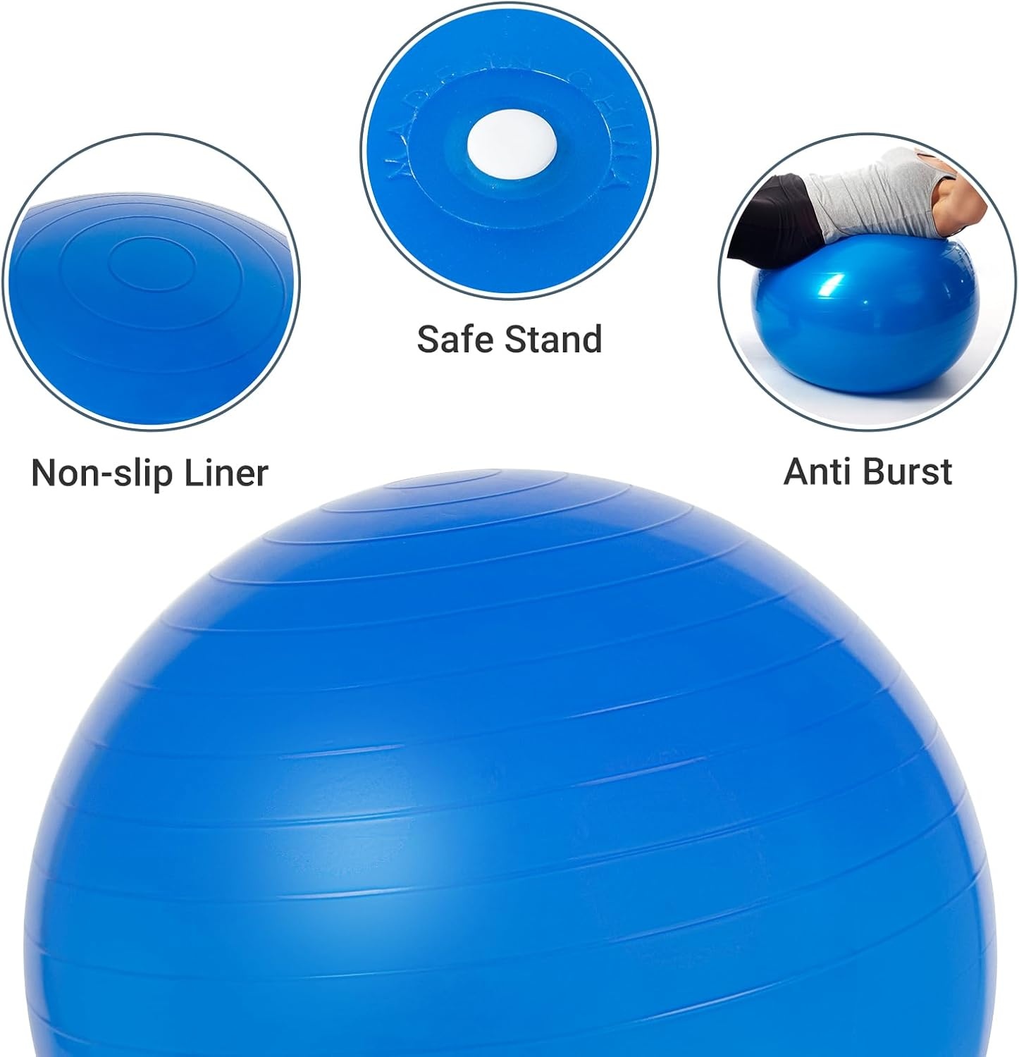 Ergonomische Balstoel 65cm met Linnen Hoes - 52% Korting!