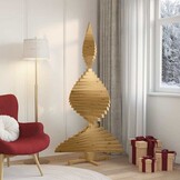 Houten Kerstboom met Standaard 180cm - 74% Korting!