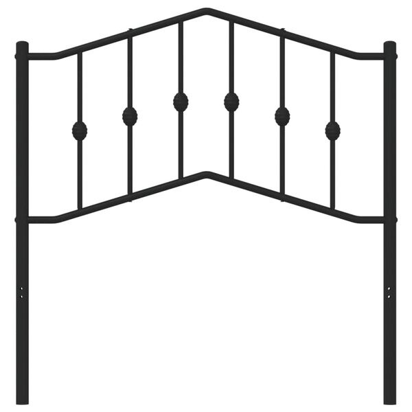 vidaXL Hoofdbord Metaal Zwart 90cm - 57% Korting!