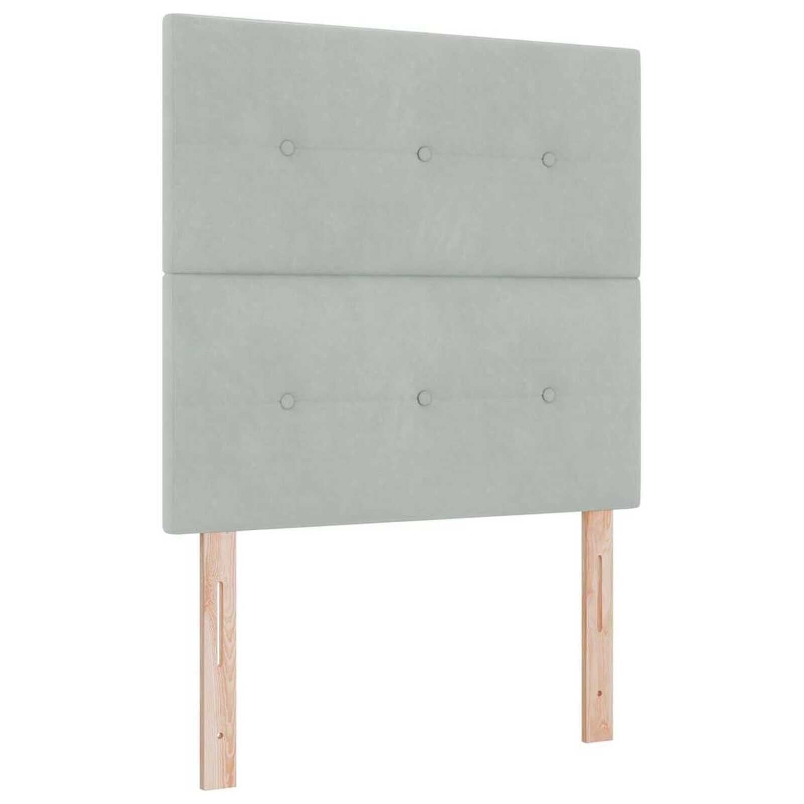 vidaXL Hoofdbord Fluweel Lichtgrijs 90 cm (46% Korting)
