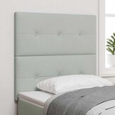 vidaXL Hoofdbord Fluweel Lichtgrijs 90 cm (46% Korting)