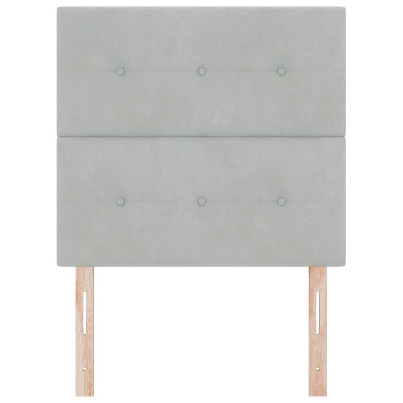 vidaXL Hoofdbord Fluweel Lichtgrijs 90 cm (46% Korting)