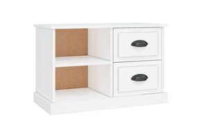 vidaXL TV-meubel Wit - Bewerkt Hout - 55% Korting!