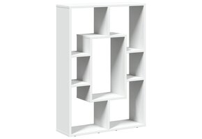 Boekenkast Bewerkt Hout Wit 63x20x90 cm - 71% Korting!