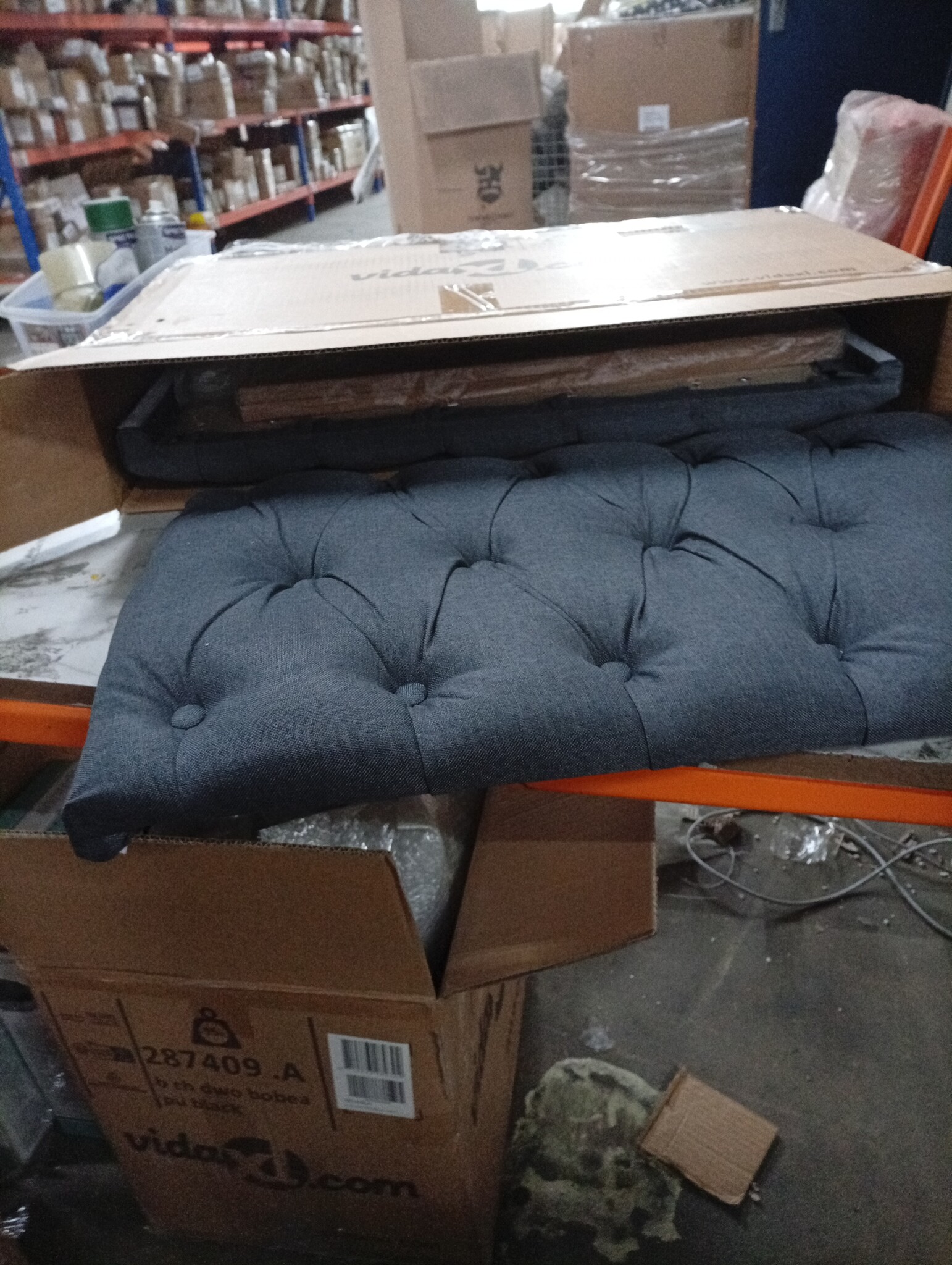 vidaXL Hoofdborden (2x) - Donkergrijs - 73% Korting!