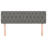 vidaXL Hoofdborden 2 st. Donkergrijs Stof - 83% Korting!