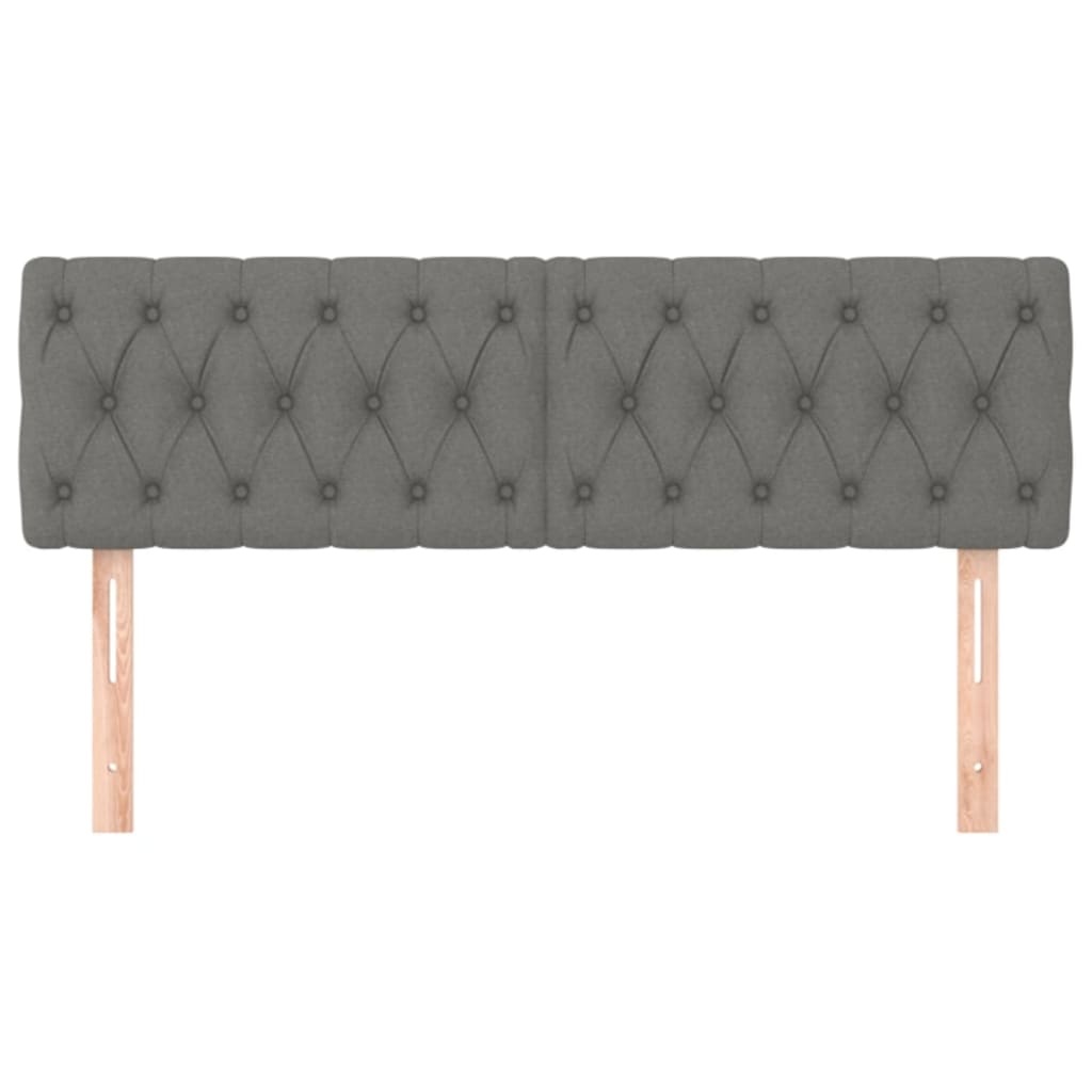 vidaXL Hoofdborden (2x) - Donkergrijs - 73% Korting!