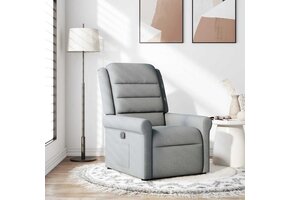 vidaXL Fauteuil Verstelbaar Stof Lichtgrijs (78% Korting)
