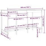 VidaXL Bartafel Grenenhout 180x80x110 cm - 52% Korting!