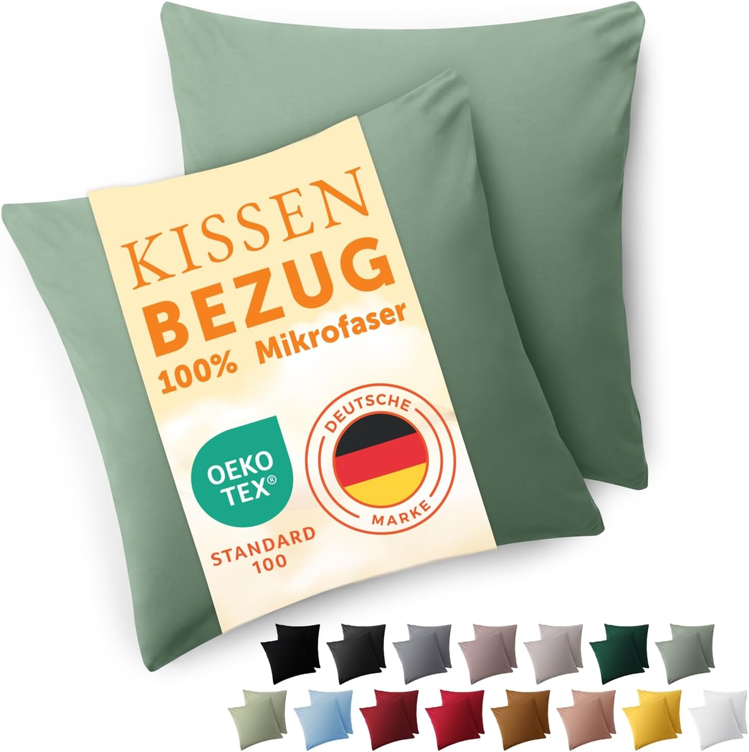 2x Kussenhoes 45x45cm Zomer Groen - 45% Korting