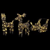 VidaXL Rendier & Slede Kerstdecoratie 63% Korting!