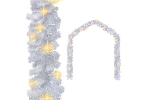 VidaXL Kerstslinger met LED 20m Wit - 51% Korting